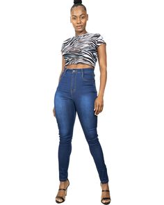 Look your best in our High Waist Gamut Skinny Jeans. Featuring a semi-stretch denim in dark blue, high-waist and full-length leg. 80% Cotton, 20% Spandex Machine wash cold Imported SKU: SB-ALIJNS-1089-NVY Comfortable Bras, Look Your Best, Quality Clothing, Bottoms Pants, Stretch Denim, Fashion Clothes Women, Levi Jeans, Womens Bottoms, Full Length