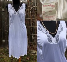 Beautiful vintage slip dress. Very lightweight! Measurements... Pit to pit: 18.5" Waist: 17" Length: 34" Strap length: 14" Tracking number is included. Cottagecore White Nightgown With Lace Trim, White Lace Slip Dress With Lace Patchwork, White Sleeveless Slip Dress With Delicate Lace, White Sleeveless Lace Slip Dress, White Lace Sleeveless Slip Dress, White Lace Slip Dress For Daywear, Vintage White Slip Dress With Lace Trim, White Fitted Vintage Slip Dress, White Lace Slip Dress With Lace Trim