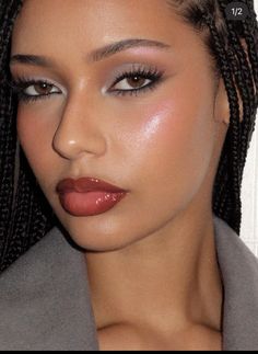 pinterest:thealluregems🫧 || follow for more trending pins!! #thealluregems #explorepage #foryoupage #trending #aesthetic #summermakeuplooks #makeup #90s #model #simplemakeup #lips #makeover #makeupgoals Ethereal Makeup Looks, Wet Makeup Look, Jamilla Strand, Feminine Makeup, Painting Faces, Maquillage On Fleek, Funky Makeup, Mekap Mata