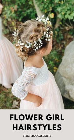 flower girl hairstyles inspiration for wedding day Simple Flower Girl Hairstyles, Flower Girl Hairstyles With Headband, Flower Girl Hairstyles Toddler, Toddler Flower Girl Hairstyles, Easy Flower Girl Hairstyles, Toddler Wedding Hair, Flower Girl Updo, Bridesmaid Hair Inspo, Updo With Headband