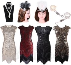 Great shopping ideas for 1920's Vintage Flapper Dress Great Gatsby Charleston Party Sequin Tassel Dresses, Women's Dresses Summer Gatsby Style Flapper Dress With Fringe, Festive Fitted Flapper Dress For Costume Party, Fitted Flapper Dress For Festive Costume Party, Festive Gatsby Style Flapper Dress, Festive Gatsby Flapper Dress, Elegant Flapper Dress For Costume Party And Holiday, Fitted Flapper Dress With Tassels For Party Season, Gatsby Style Dresses For Costume Party, Holiday Flapper Dress For Costume Party