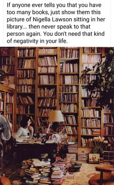 an image of a person sitting in front of a book shelf with books on it