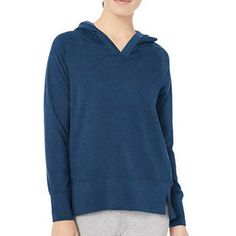 Danskin Active Hooded Pullover Sweatshirt, Blue Cove-45532 Womens Medium Nwt New With Tags 71% Polyester/ 24% Rayon/ 5% Spandex Pull On Closure Machine Wash Hood Front Side Slits For Ventilation High-Low Hem Ultra Comfortable, Soft, Lightweight Fabrication (4) Blue Long Sleeve Hoodie, Blue Athleisure Sweater For Loungewear, Blue Hooded Sweater For Loungewear, Blue Stretch Hoodie With Drawstring Hood, Cozy Fit Blue Hooded Top, Blue Stretch Hoodie Top, Blue Stretch Top With Drawstring Hood, Blue Athleisure Hoodie For Fall, Blue Drawstring Hood Top For Loungewear