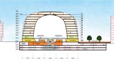 an architectural drawing of the exterior of a building