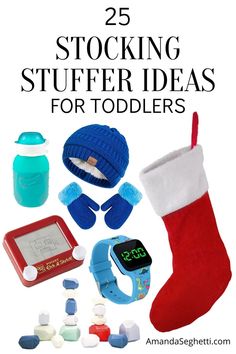 the 25 stocking stuff for toddlers is on display