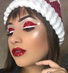 Christmas Makeup Simple, Christmas Party Makeup, Holiday Eye