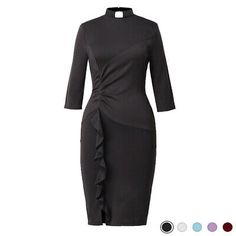 Women's Clergy Dress Tab Collar Priest Peplum Dress Clerical Dress 6 Colors | eBay Clergy Women, Peplum Dress, Collar, Free Shipping, Best Deals, Color