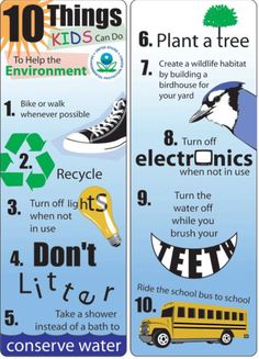 the ten things you can do to help kids learn how to recycle info