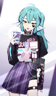 Vtuber Design, Powerpuff Girls Cartoon, Pastel Punk, Goth Scene, Punk Girl, Anime Child, Digital Art Anime, Kawaii Girl, Anime Poses