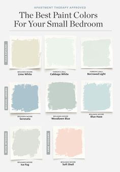 the best paint colors for your small bedroom