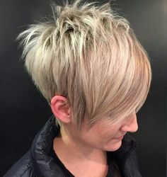 Hair by Robyn Rost Rose Gold Pixie, Rebecca Romijn Short Hair, Hair Due, Happy Hair, Girl Short Hair, Creative Hairstyles, Hair Color And Cut, Short Hair Styles Pixie