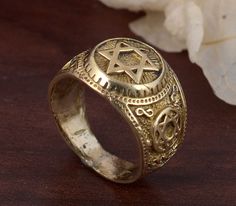 Star of David Ring. Jewish Star Ring. Star Ring Jewelry. Archangels Signet Ring .Sacred Symbols Talisman Protective Amulet Shield of David SIZE :- All Size Are Available, choose from variation. METAL :-Brass ❥ Customers satisfaction is our biggest priority, please contact us with any questions/queries for future or existing orders, and we will do our best to make sure you are happy with your order. ♥ Please Make Sure to Include The Correct Address During Before Order. You can return item within Handmade Gold Star-shaped Ring, Handmade Star-shaped Gold Rings, Handmade Gold Star Rings, Vintage Star-shaped Rings For Gift, Vintage Star Shaped Rings For Gifts, Star Of David Engraved Ring As Gift, Star Of David Engraved Rings For Gifts, Spiritual Star-shaped Ring As A Gift, Engraved Star Of David Ring As Gift