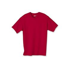 Hanes Boys' Tagless Short Sleeve T-Shirt Size: S.  Color: Red.  Gender: male.  Age Group: kids. Basic Cotton T-shirt With Moisture-wicking, Moisture-wicking Cotton T-shirt, Solid Color Cotton Shirt With Moisture-wicking, Cotton Moisture-wicking Shirt, Solid Cotton Shirt With Moisture-wicking Details, Solid Cotton Shirt With Moisture-wicking, University Red Cotton Crew Neck T-shirt, University Red Moisture-wicking Crew Neck Top, University Red Cotton Crew Neck Top