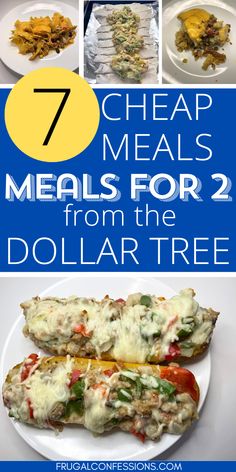 7 cheap meals for 2 dollars from the dollar tree