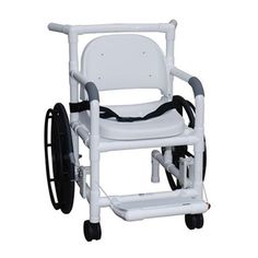 MJM Self-propelled AQUATIC REHAB shower transport chair - 131-18-24W-FS
The MJM Self-propelled AQUATIC REHAB shower transport chair - 131-18-24W-FS With Support Seat is a patient-friendly shower chair with a 350 lb. weight capacity. This shower chair incorporates a full support seat to enhance the user's comfort. A safety belt increases patients' safety and stability. The 24" self-propelled rear wheels offer independence and smooth chair movement. The user-friendly self-storing folding footrest Chair Cart Lifetime, Diy Projects Using Pvc Pipe, Shower Wheelchair, Aquatic Therapy, Transport Chair, Transport Wheelchair, Shower Chair, Durable Furniture, Assisted Living