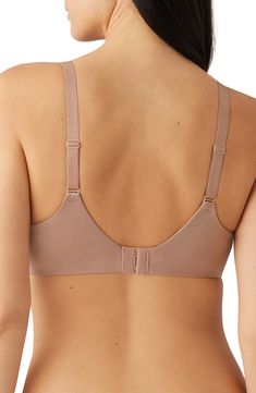 Soft, full-coverage cups and seamless construction offer smooth support in this underwire bra designed for everyday wear. 85% nylon, 15% spandex Hand wash, line dry Imported Full Coverage Shaping Nursing Bra With Padded Cups, Shaping Full Coverage Nursing Bra With Padded Cups, Underwire Sports Bra With Medium Bust Support And Shaping, Shaping Underwire Sports Bra With Medium Bust Support, Supportive Full Coverage Bra With Padded Cups, Full Coverage Shaping Nursing Bra With Built-in Bra, Stretch Nursing Bra With Padded Cups And Full Coverage, Supportive Full Cup Bra With Removable Pads, Contoured Full Coverage Nursing Bra With Removable Pads