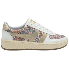 Buy Gola womens Grandslam LBTY CP sneakers in white online at gola Low-top Sneakers With Graphic Print, Sporty Sneakers With Graphic Print And Round Toe, Low-top Graphic Print Skate Shoes, Low-top Sneakers With Graphic Print And White Sole, Casual Sneakers With Graphic Print And White Sole, Casual Multicolor Sneakers With Graphic Print, Retro Sneakers With Speckled Midsole And Round Toe, Retro Sneakers With White Sole And Speckled Midsole, White Sporty Sneakers With Graphic Print