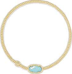 An easy addition to your everyday stack, we love the Grayson Gold Stretch Bracelet in Light Blue Magnesite for its iconic stone shape and just a touch of sparkle - and know you will too. The best part? It's designed to fit any wrist. Metal 14k Yellow Gold Over Brass Material Light Blue Magnesite Size 6.5" unstretched circumference with 0.5"L x 0.3"W station Material Highlight: Light Blue Magnesite Long-term trend alert! Genuine magnesite dyed a pretty, ultramodern blue sets the tone for the rest Gold Stretch Bracelet, Brass Material, Christmas Wishlist, Kendra Scott, Stretch Bracelet, Christmas List, Stretch Bracelets, Light Blue, Sparkle