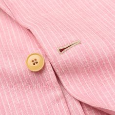 NEW EU Size: 46 US Size: 36 Color: Pink Striped R7 Drop - Regular Fit 100% Linen Three Button Closure Unlined Non-Working Sleeve Buttonholes Double Vented Patch Pocket Notch Lapel Made in Italy Measurements Shoulder (seam to seam): 18" Jacket Length: 30.5" Sleeve Length (top of the shoulder seam to the edge of the vented side of the sleeve): 25" Chest (pit to pit): 40" Waist: 38" This product is located in our EU warehouse. Spring Button-up Sport Coat, Designer Spring Blazer With Button Cuffs, Designer Spring Blazer With Button Closure, Designer Spring Blazer With Buttons, Spring Outerwear With Notch Lapel And Covered Buttons, Spring Outerwear With Covered Buttons And Notch Lapel, Spring Blazer With Notch Lapel And Covered Buttons, Designer Spring Button-up Blazer, Designer Spring Outerwear With Covered Buttons