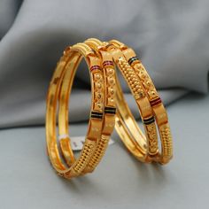 Discover the allure of Handmade Gold Jewelry at https://morvijewels.etsy.com/   Get a dazzling 25% off on all our 22k and 18k gold pieces. Don't miss out on this limited-time offer. Shop now and embrace the radiance of gold! Beautiful yellow gold handmade bangle bracelet, vintage design jewelry Metal - Real Yellow Gold  Gold Purity- 22 karat yellow Gold Length- 6.1 cm inner diameter all size are available Width - 0.5 cm Weight - 45.96 grams approx (4 pcs ) Click here  https://morvijewels.etsy.com/    to get more discount and offers Happy to take wholesale bulk orders. 22k Gold Bangles Indian, Traditional 22k Gold Bangle Bracelet, Traditional Yellow Bangle Bracelet, Yellow Bangle Bracelets For Ceremonial Occasions, Dual-tone Gold Jewelry For Anniversary, Yellow Gold Meenakari Bangle, 22k Gold Meenakari Bangle Bracelet, 22k Gold Tilla Bangle Bracelet, 22k Gold Bangle Bracelet With Tilla