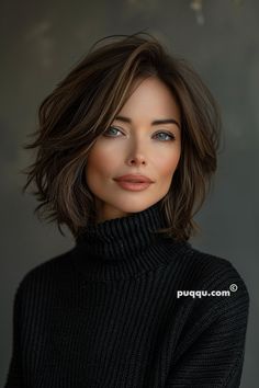 Short French Bob Hairstyles: Chic and Timeless Looks - Puqqu Bob Hairstyles French, Medium Length Chic Haircuts, French Haircuts For Women, Short Hairstyle Women Bob Layered, How To Get Piecey Hair, Cool Brown Hair Short, Full Short Hairstyles, Medium Length Edgy Haircut, Short Brown Layered Hair