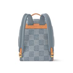 LOUIS VUITTON® - Montsouris Backpack - Blue Luxury Blue School Backpack, Luxury Blue Standard Backpack, Luxury Blue Backpack For Everyday Use, Designer Blue Standard Backpack, Luxury Blue Backpack For Everyday, Luxury Blue Everyday Backpack, Designer Blue Backpack For Daily Use, Designer Blue Backpack For Everyday Use, Louis Vuitton Montsouris Backpack