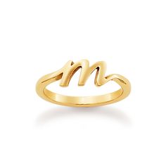 This Script Initial Ring is beautiful when worn as a single initial, but also works beautifully stacked with others to form monograms, abbreviations and words. This initial ring, available in sterling silver or 14K gold, makes telling your story as easy a Telling Your Story, Script Initial, James Avery, Initial Ring, A B C, Ring For Women, Your Story, Initials, Monogram