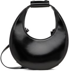 Staud Formal Bags With Top Carry Handle, Staud Formal Bag With Top Carry Handle, Black Staud Leather Shoulder Bag, Staud Black Shoulder Bag, Staud Black Top Handle Bag, Staud Leather Bags With Round Handle, Staud Leather Shoulder Bag With Round Handle, Designer Leather Shoulder Bag By Staud, Classic Leather Shoulder Bag By Staud