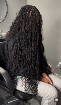 Twist With Curls, Curled Hair With Braid, Island Twist, Twist Curls, Peekaboo Hair, Big Box Braids Hairstyles, Cute Box Braids Hairstyles