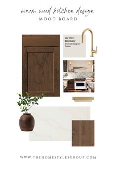 the wood kitchen design mood board