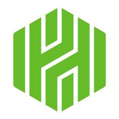 green hexagonal logo with the letter h in white letters on top of it