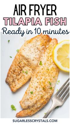 air fryer tila fish is ready in 10 minutes and it's easy to make