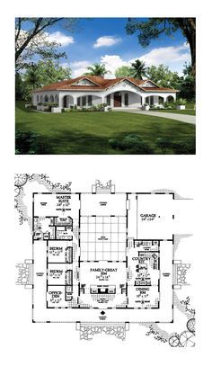 two story house plans with an open floor plan, and a second story one story home