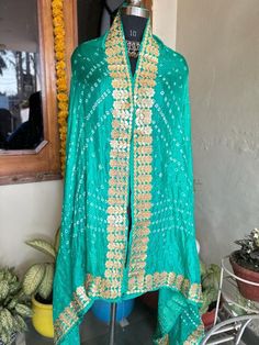 *Women ethnic motifs Gotta pati work Dupatta . *Rama green color  *Four sided lace border. Material:silk  Length:2.9 Width:39 Hand wash Green Slub Silk Salwar Kameez With Cutdana, Green Slub Silk Salwar Kameez With Traditional Drape, Transitional Green Slub Silk Dupatta, Green Semi-stitched Slub Silk Salwar Kameez, Semi-stitched Green Slub Silk Salwar Kameez, Festive Green Slub Silk Salwar Kameez, Embroidered Green Slub Silk Traditional Wear, Green Embroidered Slub Silk Traditional Wear, Transitional Season Green Salwar Kameez With Cutdana