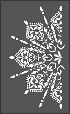 an intricately designed design on a gray background