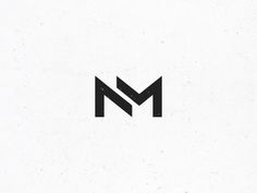 the letter m is made up of two black letters, one with an upper and lower letter