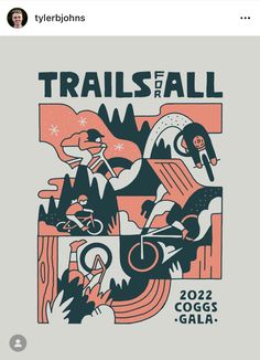 a t - shirt with the words trails for all on it