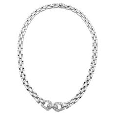 Brand:Cartier Name:Panthere Etriere Diamond Necklace Material:Diamond, 750 K18 WG white gold Weight:80.8g（Approx） neck around:43cm / 16.92in（Approx） Width(inch):8.29mm / 0.32in（Approx） Top size:H14.06mm×W31mm / H0.55in×W1.22in（Approx） Comes with:Cartier Case, Cartier Repair Certificate (Aug 2021) Hair Poof, Cartier Panthere, Dana Point, White Gold Necklace, Cartier Jewelry, Vintage Necklaces, White Gold Necklaces, Cartier Ring, Vintage Necklace