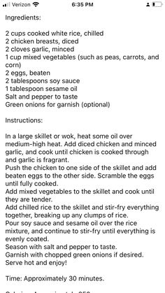 the recipe is shown in black and white