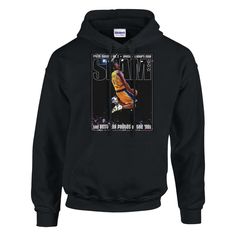 Celebrate the legendary Kobe Bryant with this classic unisex hoodie featuring his iconic Slam cover dunk. 🏀💥 Crafted from a soft blend of 50% cotton and 50% polyester for ultimate comfort 🌟 Double-lined hood with matching drawstring for added warmth and style 🎽 Air jet yarn fabric offers a softer feel and reduces pilling, ensuring long-lasting quality ✨ Includes a front pouch pocket for convenience and rib knit cuffs with spandex for a snug fit 🎯 Wear your love for the NBA and Kobe's legacy Throwback Graphic Print Sports Hoodie, Throwback Hoodie For Sports Events, Throwback Hoodie For Streetwear And Sports Season, Throwback Fan Merchandise Hoodie Sweatshirt, Slam Cover, Nba Hoodie, Kobe Bryant, Air Jet, Workout Wear