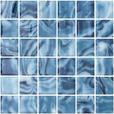 blue and white marble tiles are shown in this tile pattern, which is very similar to the