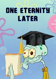 a book cover with an octopus in a graduation cap