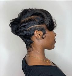 Older Black Woman Hairstyle, Mushroom Cut Black Women, Edgy Undercut Pixie, Natural Haircuts For Black Women, Natural Haircuts, Finger Waves Short Hair, Short Relaxed Hairstyles, Short Natural Haircuts, Short Shaved Hairstyles