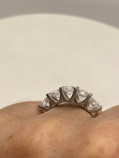 Hand made vintage filigree ring All pave set Cubic Zirconia in Sterling Silver My jeweler can re size for a $10-$20 fee All rings are shipped free in the US in a nice gift box. Check out our over a THOUSAND great reviews!!! Engraving is $4 per letter and is not always perfect depending on the piece. It can take a few days if the jeweler is busy. This is payable to Paypal Judithsltd@gmail.com *** PLEASE NOTE*** If we have multiples of the same vintage item, it is because we often purchase factory Diamond White Crystal Ring With Diamond Cut, Diamond White Crystal Ring With Diamond Cut For Gift, Classic Adjustable Crystal Ring With Diamond Accents, Classic Diamond Crystal Ring Gift, Classic Diamond Crystal Ring As Gift, Classic Cubic Zirconia Crystal Ring With Prong Setting, Classic Crystal Ring With Cubic Zirconia And Prong Setting, Classic Diamond Crystal Ring For Gift, Classic Cubic Zirconia Ring