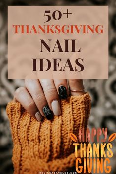 Looking for Thanksgiving nail inspiration? Discover over 50 nail designs perfect for your holiday dinner! From fall colors to festive accents, these trending nail art ideas will complete your Thanksgiving outfit. Click to see stylish, easy, and eye-catching nail looks for fall and Thanksgiving. Perfect for autumn vibes and festive nail lovers! Short Square Nails Thanksgiving, Virginia Tech Nails Art, Acrylic Nail Designs Thanksgiving, Beautiful Fall Nails Design, Thanksgiving Neutral Nails, Fall Nail Art Inspiration, Fingernail Art Designs, Short Nails For Thanksgiving, Cute November Nail Ideas