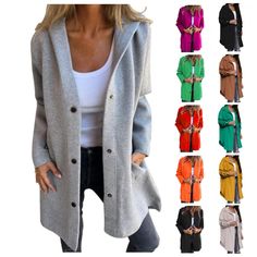 PRICES MAY VARY. Comfy Material:We use high-quality fabric and trendy design, so our women casual jacket is soft and comfortable with fair stretch, which means you can keep comfortable at all times.It's perfect for travel and does not wrinkle.****coat puffer jacket womens clothing womens winter jacket jean jacket for women trendy denim jacket flannel jacket women shacket women flannel jacket womens jackets faux leather jacket fall shirts fall fashion black leather jacket women women's clothing w Womens Winter Outfits, Plus Size Jackets For Women, Flannel Jacket Women's, Shacket Women, Women Flannel, Fall Coats, Over 40 Fashion, Winter Mode Outfits, Long Winter Coats Women