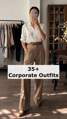 Discover 30 Corporate Outfits That Make You Feel Like a Goddess! From chic professional outfits skirt women love to versatile date night outfit slacks, elevate your work wardrobe with these stunning looks. Explore women suits casual and work attire aesthetic for a stylish office vibe. Get inspired by cute work outfits aesthetic and outfits aesthetic business that blend professionalism with flair. Whether you're searching for cool outfits for college or rich aesthetic clothes for your everyday... Smart Casual Women Skirt, Corporate Outfits For Women, Korean Fashion Summer Street Styles, Professional Office Outfit, Balenciaga Outfit, Corporate Attire Women, Conference Outfit, Outfits For College, Work Attire Women