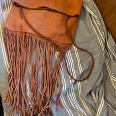 Free People Bag, Raquel Saddle Crossbody, Leather, Suede, Fringe, Hippie, Brown Orange Bag. Never Used. Travel Fringe Pouch Shoulder Bag, Travel Shoulder Bag With Fringe In Pouch Shape, Travel Shoulder Bag With Fringe And Pouch Shape, Brown Fringe Pouch Shoulder Bag, Travel Fringe Clutch Bag, Travel Clutch Bag With Fringe, Brown Fringe Pouch Bag, Brown Suede Bag, Free People Bags