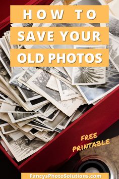 red box of black and white photographs Digitize Photos, Photo Organization Storage, Old Photo Restoration, Digital Photo Organization, Preserving Photos, Photo Organizing, Photography Organizations, Family History Projects, Scanning Photos