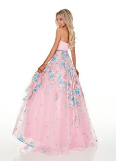 The strapless sweetheart satin bodice of Rachel Allan 7063 gives way to a full a-line skirt with a rhinestone embellished waistline and elegant floral embroidered tulle.For additional sizes see Rachel Allan Curves Dress 7219 Floral Embroidered Ball Gown For Prom, Prom Season Ball Gown With Floral Embroidery, Floral Embroidered Ball Gown For Prom Season, Prom Ball Gown With Floral Embroidery And Fitted Bodice, Strapless Dresses For Debutante Ball And Prom Season, Fitted Bodice Strapless Dress For Quinceanera, Strapless Quinceanera Dress With Corset Back, Strapless Dress With Corset Back For Quinceanera, Floral Embroidery Ball Gown For Debutante Ball